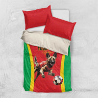 Custom Guinea-Bissau Football Bedding Set Vamos Djurtus