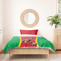Custom Guinea-Bissau Football Bedding Set Vamos Djurtus