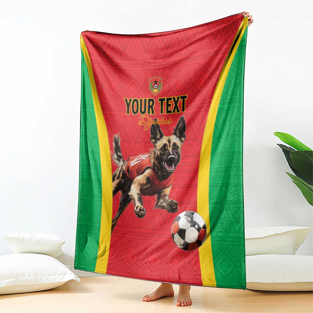 Custom Guinea-Bissau Football Blanket Vamos Djurtus