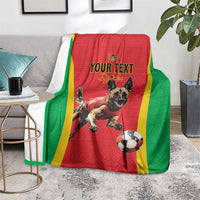 Custom Guinea-Bissau Football Blanket Vamos Djurtus