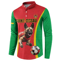 Custom Guinea-Bissau Football Button Sweatshirt Vamos Djurtus
