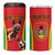 Custom Guinea-Bissau Football 4 in 1 Can Cooler Tumbler Vamos Djurtus