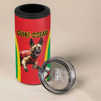 Custom Guinea-Bissau Football 4 in 1 Can Cooler Tumbler Vamos Djurtus