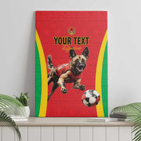 Custom Guinea-Bissau Football Canvas Wall Art Vamos Djurtus
