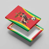 Custom Guinea-Bissau Football Canvas Wall Art Vamos Djurtus