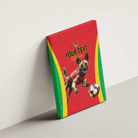 Custom Guinea-Bissau Football Canvas Wall Art Vamos Djurtus