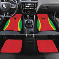Custom Guinea-Bissau Football Car Mats Vamos Djurtus