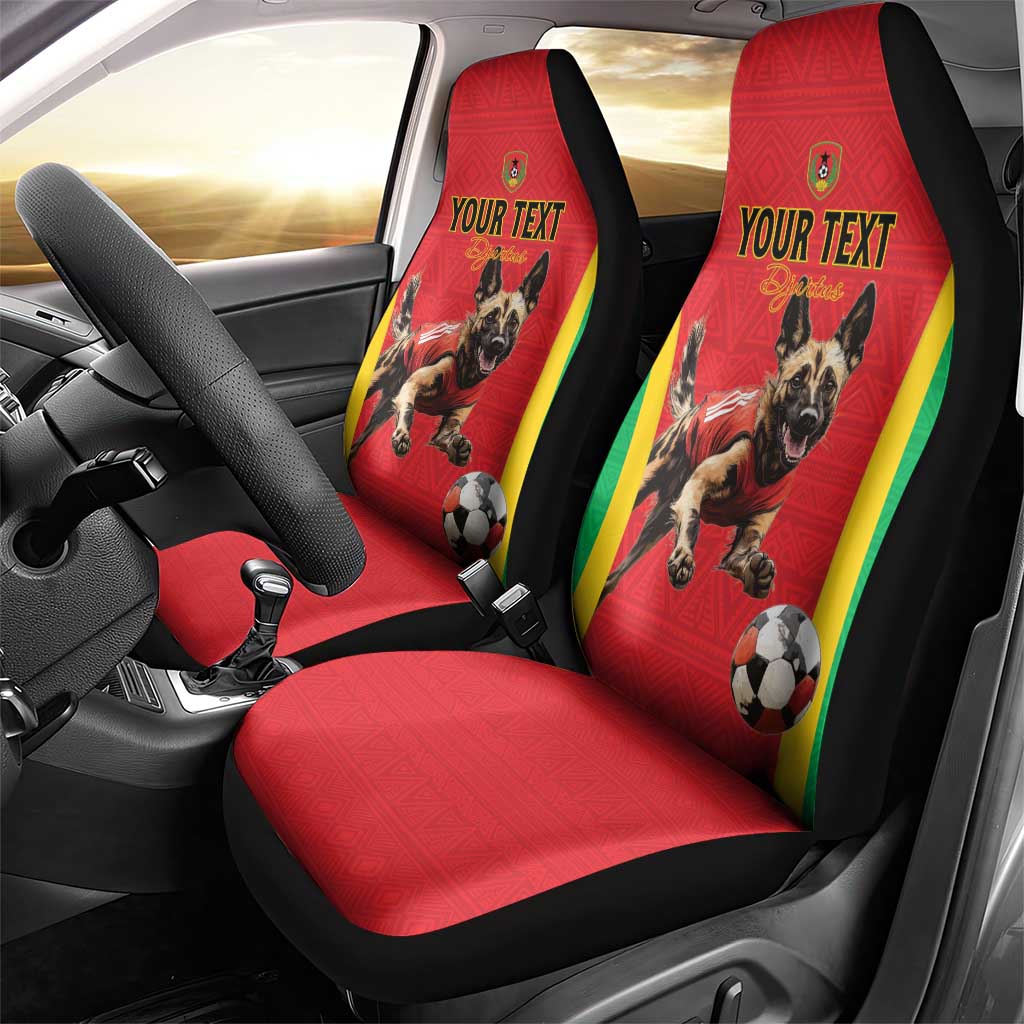Custom Guinea-Bissau Football Car Seat Cover Vamos Djurtus