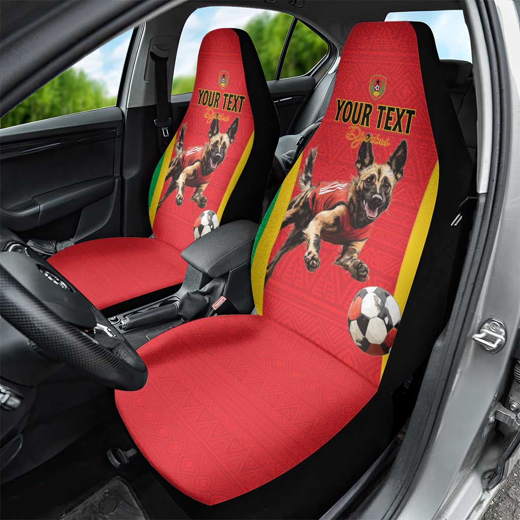 Custom Guinea-Bissau Football Car Seat Cover Vamos Djurtus