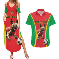 Custom Guinea-Bissau Football Couples Matching Summer Maxi Dress and Hawaiian Shirt Vamos Djurtus