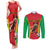Custom Guinea-Bissau Football Couples Matching Tank Maxi Dress and Long Sleeve Button Shirt Vamos Djurtus