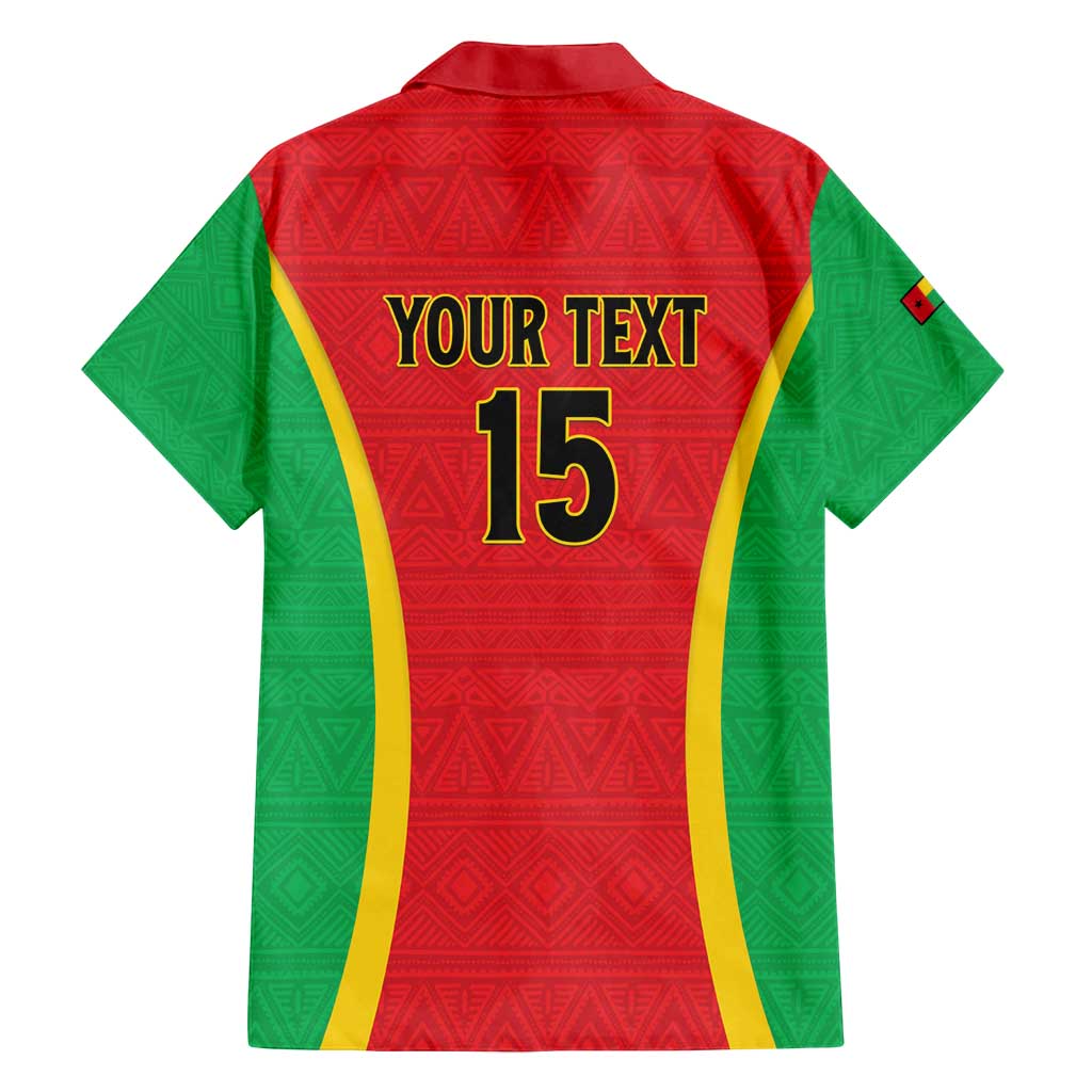 Custom Guinea-Bissau Football Family Matching Long Sleeve Bodycon Dress and Hawaiian Shirt Vamos Djurtus