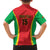 Custom Guinea-Bissau Football Family Matching Off The Shoulder Long Sleeve Dress and Hawaiian Shirt Vamos Djurtus