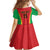 Custom Guinea-Bissau Football Family Matching Off Shoulder Short Dress and Hawaiian Shirt Vamos Djurtus