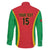 Custom Guinea-Bissau Football Family Matching Off Shoulder Short Dress and Hawaiian Shirt Vamos Djurtus