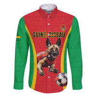 Custom Guinea-Bissau Football Family Matching Puletasi and Hawaiian Shirt Vamos Djurtus