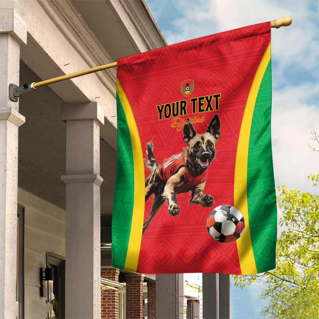 Custom Guinea-Bissau Football Garden Flag Vamos Djurtus