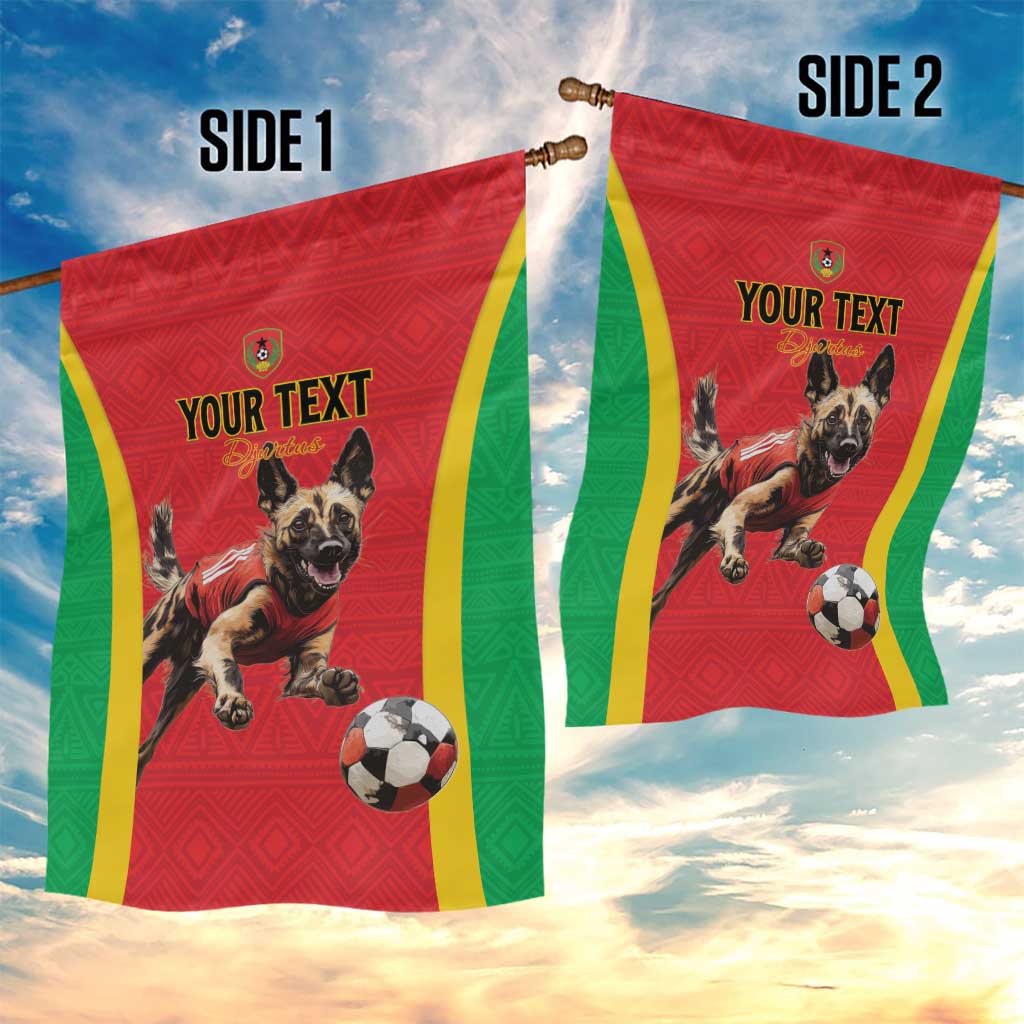 Custom Guinea-Bissau Football Garden Flag Vamos Djurtus