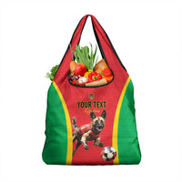 Custom Guinea-Bissau Football Grocery Bag Vamos Djurtus