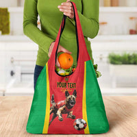 Custom Guinea-Bissau Football Grocery Bag Vamos Djurtus