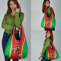 Custom Guinea-Bissau Football Grocery Bag Vamos Djurtus
