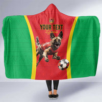 Custom Guinea-Bissau Football Hooded Blanket Vamos Djurtus