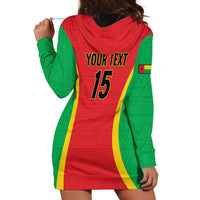 Custom Guinea-Bissau Football Hoodie Dress Vamos Djurtus