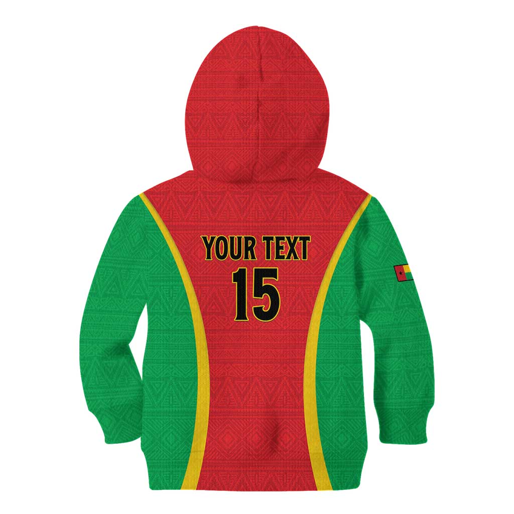 Custom Guinea-Bissau Football Kid Hoodie Vamos Djurtus