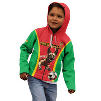 Custom Guinea-Bissau Football Kid Hoodie Vamos Djurtus