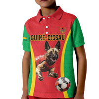 Custom Guinea-Bissau Football Kid Polo Shirt Vamos Djurtus