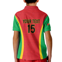 Custom Guinea-Bissau Football Kid Polo Shirt Vamos Djurtus