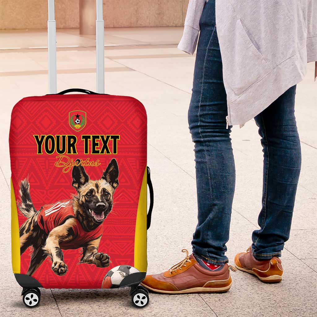 Custom Guinea-Bissau Football Luggage Cover Vamos Djurtus