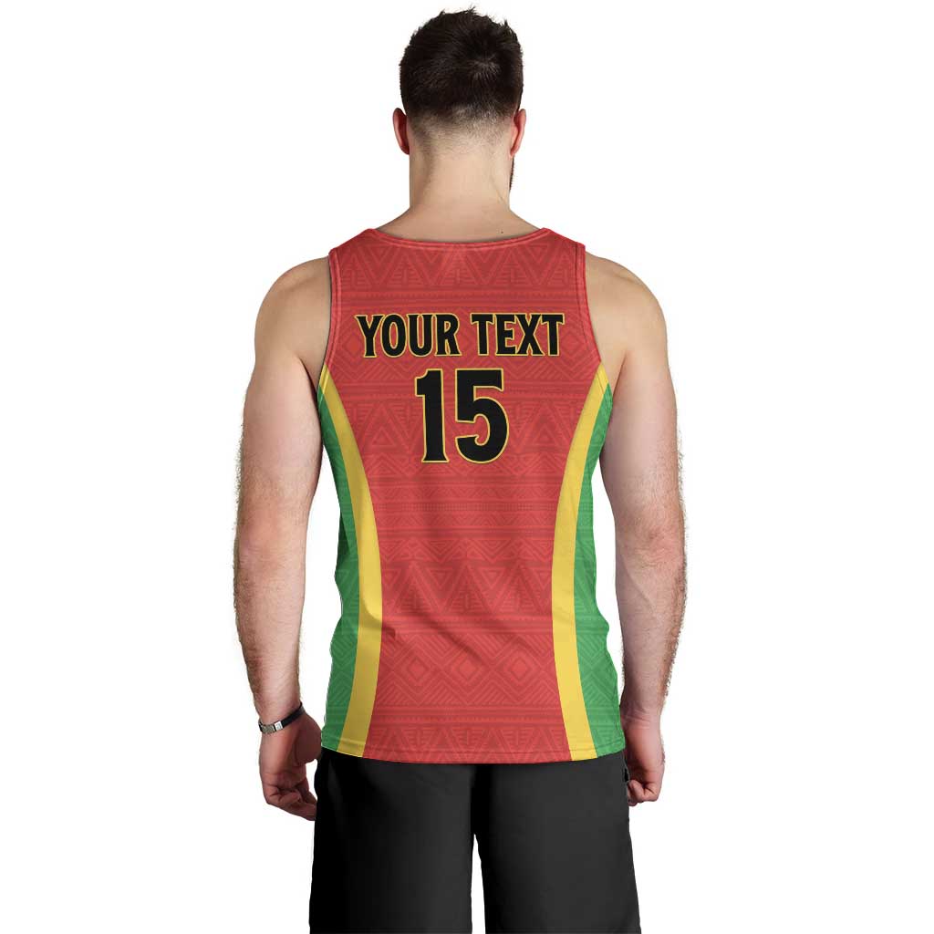 Custom Guinea-Bissau Football Men Tank Top Vamos Djurtus