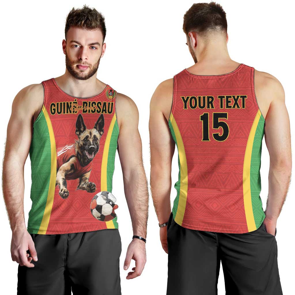 Custom Guinea-Bissau Football Men Tank Top Vamos Djurtus