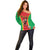 Custom Guinea-Bissau Football Off Shoulder Sweater Vamos Djurtus