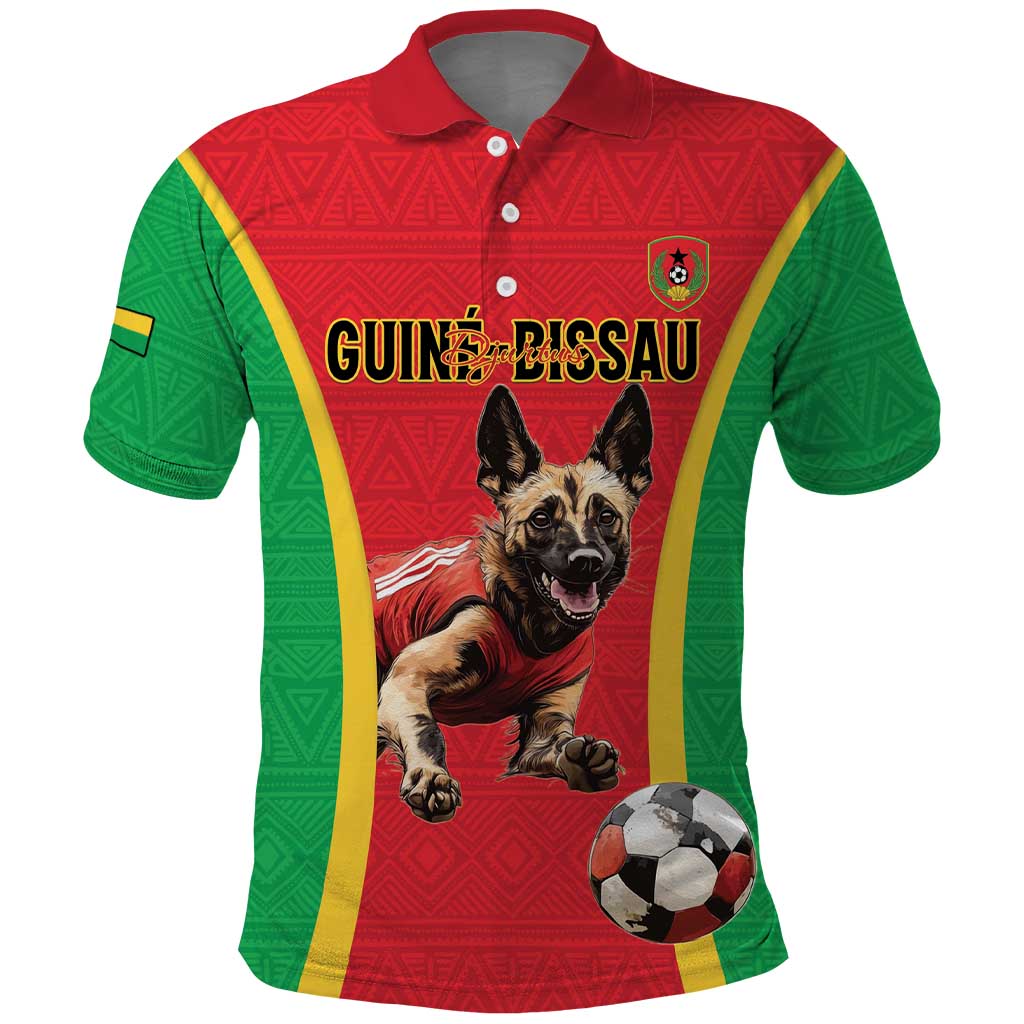 Custom Guinea-Bissau Football Polo Shirt Vamos Djurtus