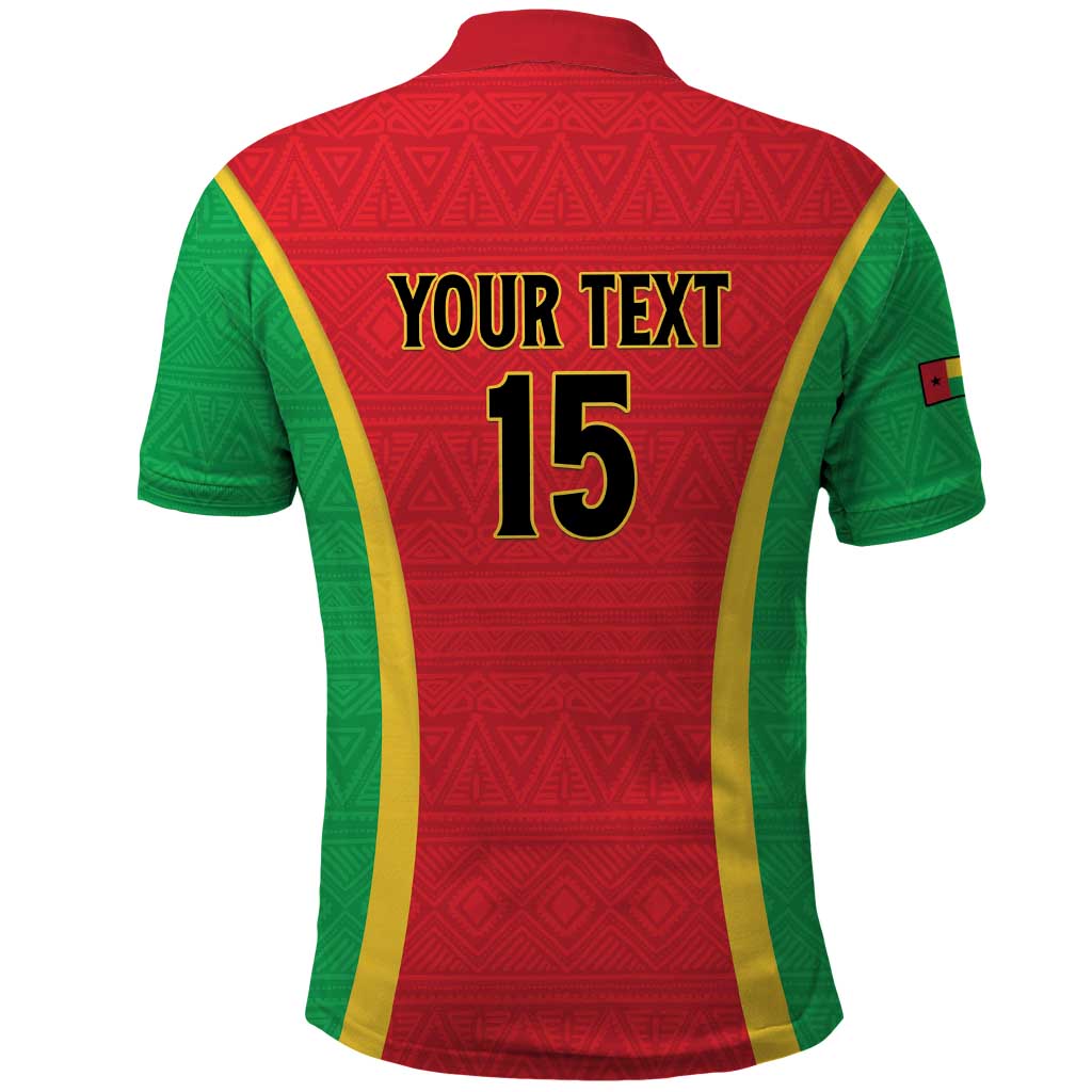 Custom Guinea-Bissau Football Polo Shirt Vamos Djurtus