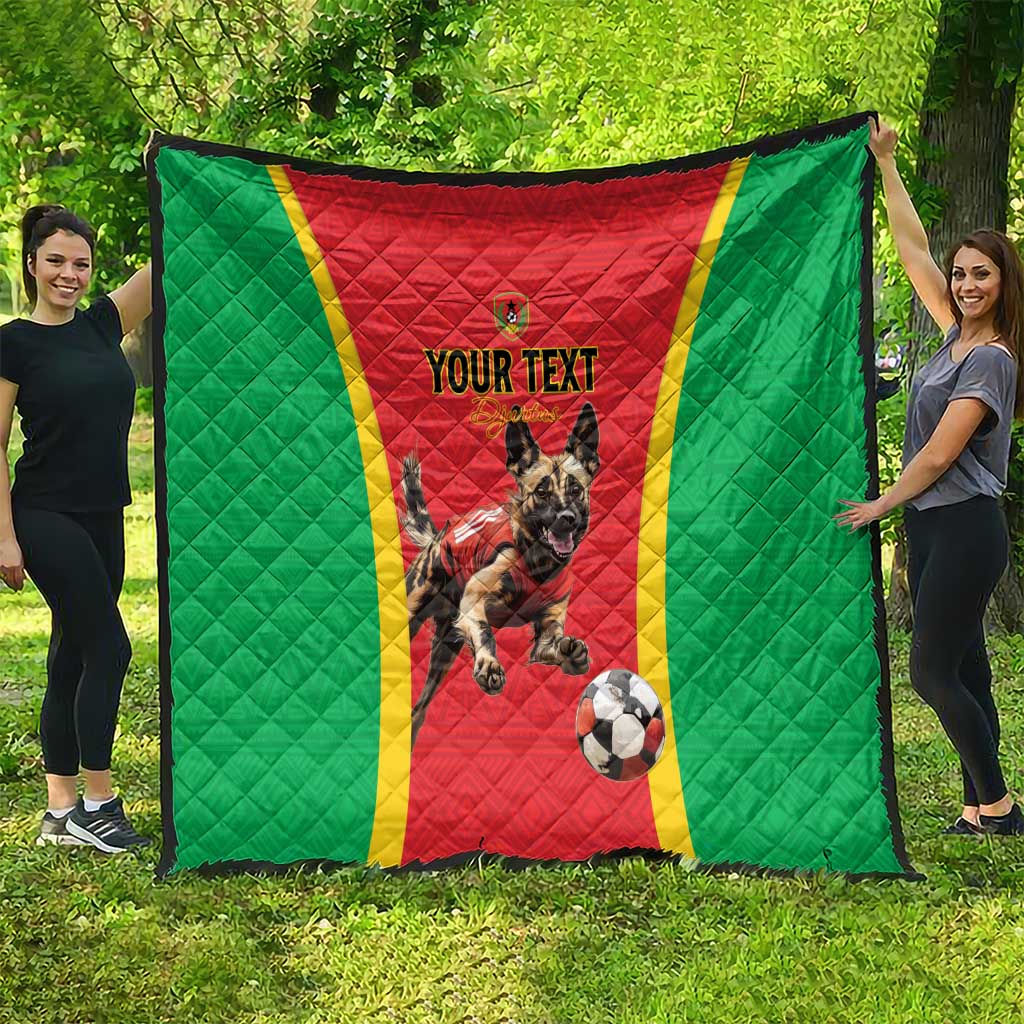 Custom Guinea-Bissau Football Quilt Vamos Djurtus