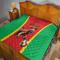 Custom Guinea-Bissau Football Quilt Vamos Djurtus