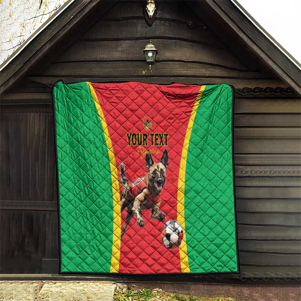 Custom Guinea-Bissau Football Quilt Vamos Djurtus