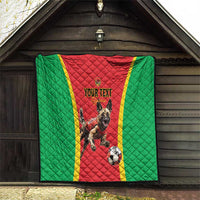 Custom Guinea-Bissau Football Quilt Vamos Djurtus