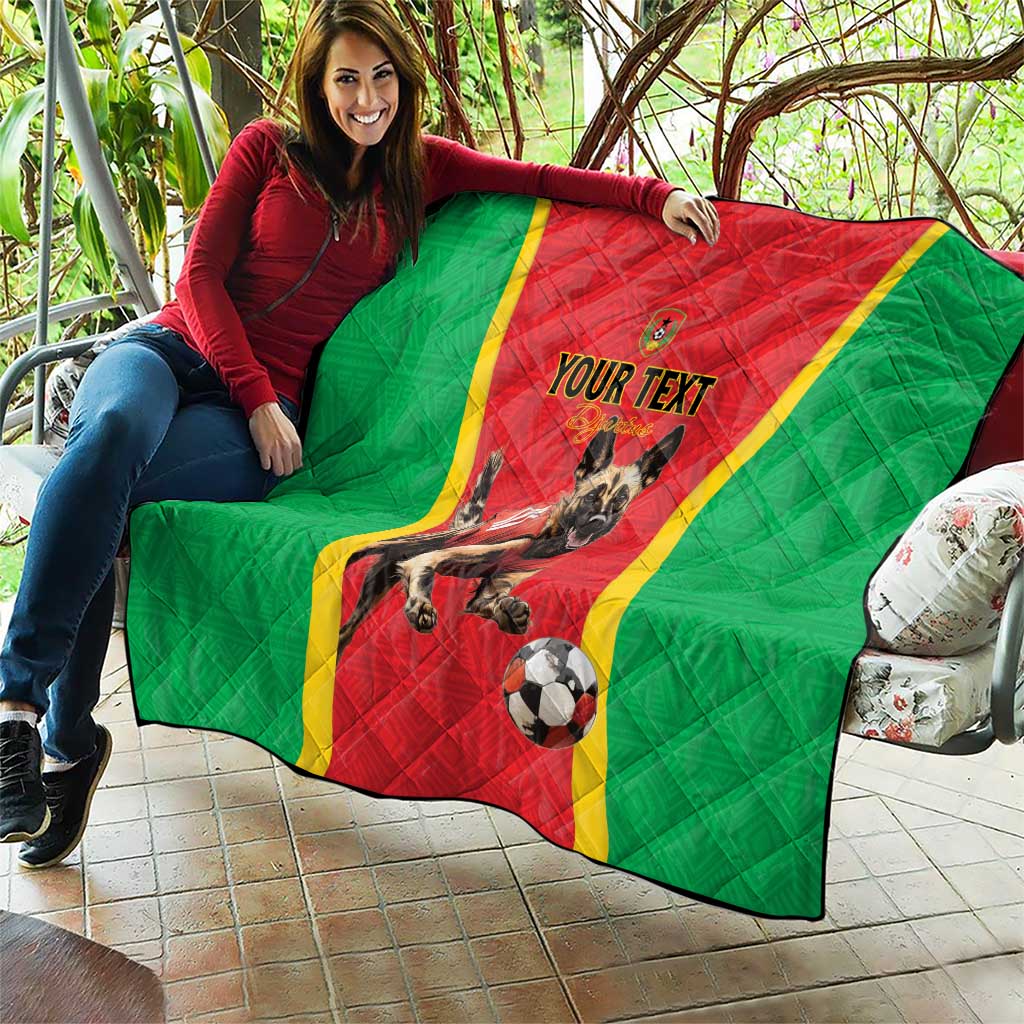 Custom Guinea-Bissau Football Quilt Vamos Djurtus