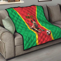 Custom Guinea-Bissau Football Quilt Vamos Djurtus