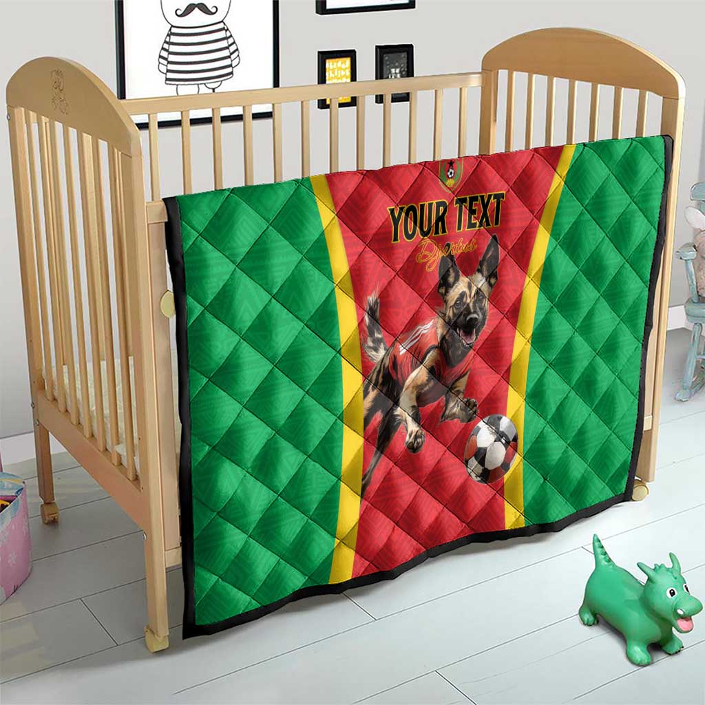 Custom Guinea-Bissau Football Quilt Vamos Djurtus