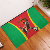 Custom Guinea-Bissau Football Rubber Doormat Vamos Djurtus