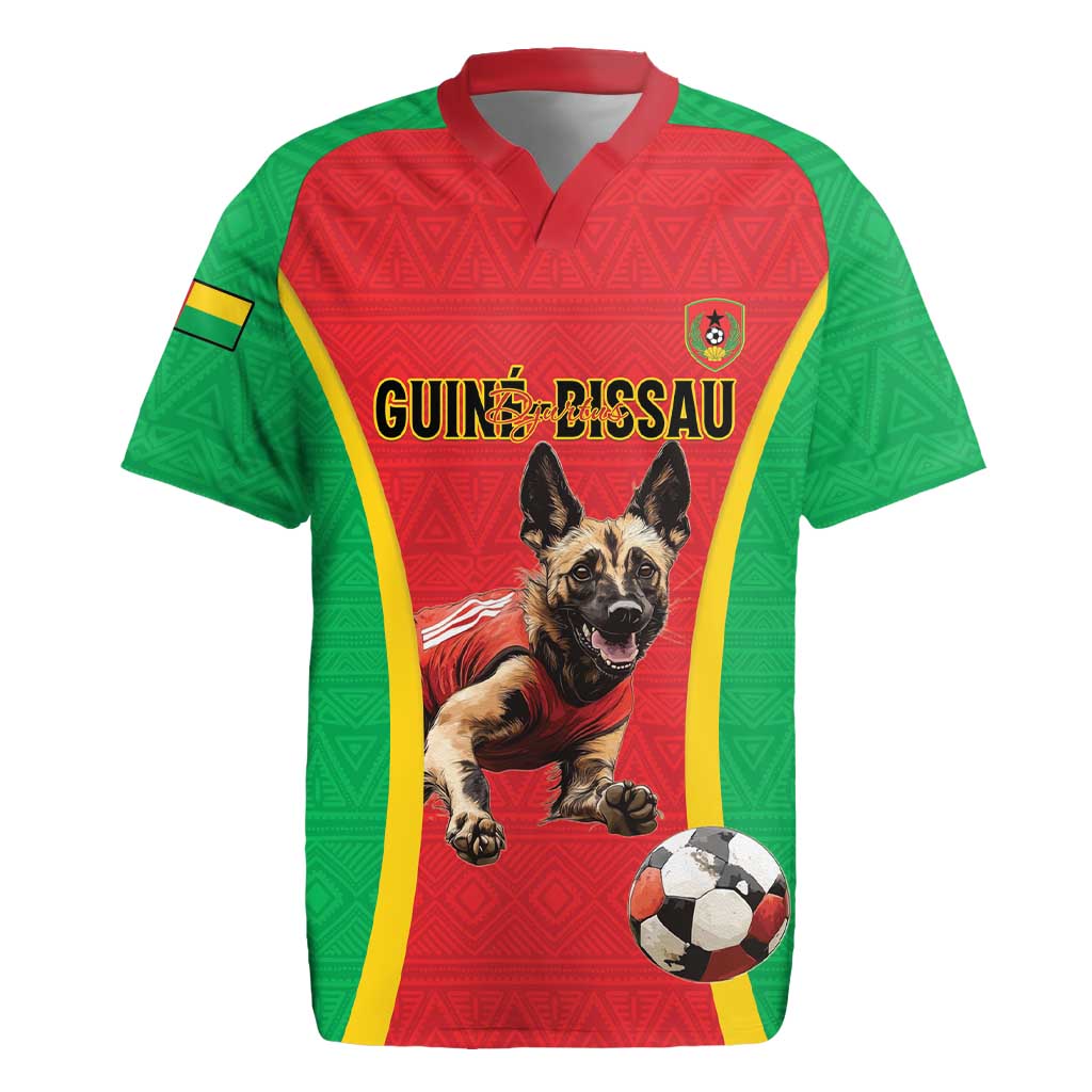 Custom Guinea-Bissau Football Rugby Jersey Vamos Djurtus