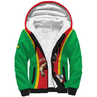Custom Guinea-Bissau Football Sherpa Hoodie Vamos Djurtus