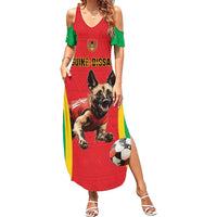 Custom Guinea-Bissau Football Summer Maxi Dress Vamos Djurtus