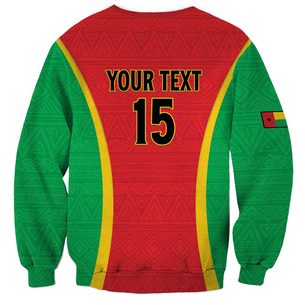 Custom Guinea-Bissau Football Sweatshirt Vamos Djurtus