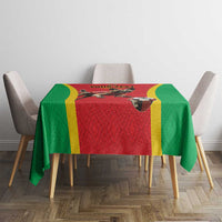 Custom Guinea-Bissau Football Tablecloth Vamos Djurtus